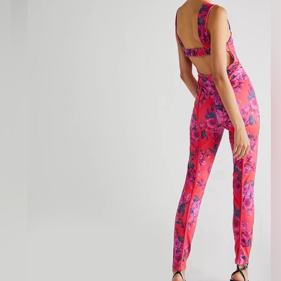 NWOT - Free People Floral Jumpsuit - Size Large - Picture 3 of 3